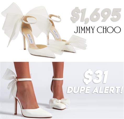 jimmy choo bow heel dupes.